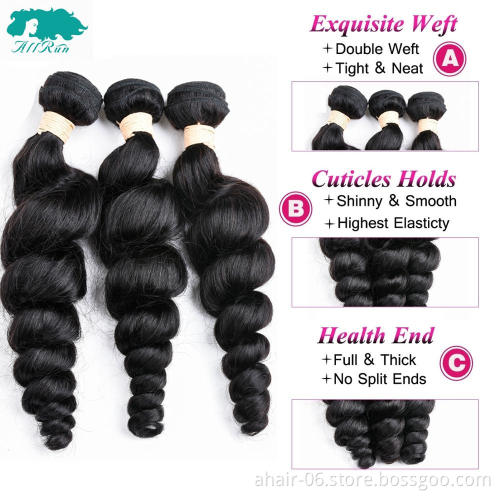 Best Sales Women Unprocessed Raw Human Hair Loose Wave Virgin Brazilian Hair Human